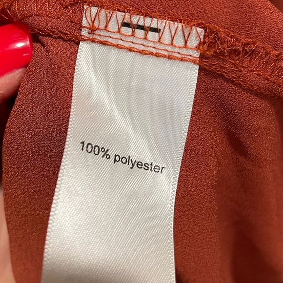 Maurice’s Button Down Rust Color Blouse - Picture 3 of 4